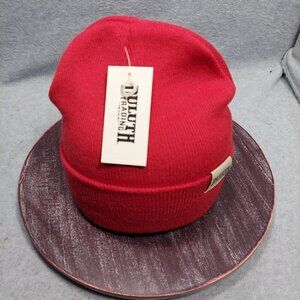 Duluth Trading Red Knit Beanie Warm Winter Hat For Adults